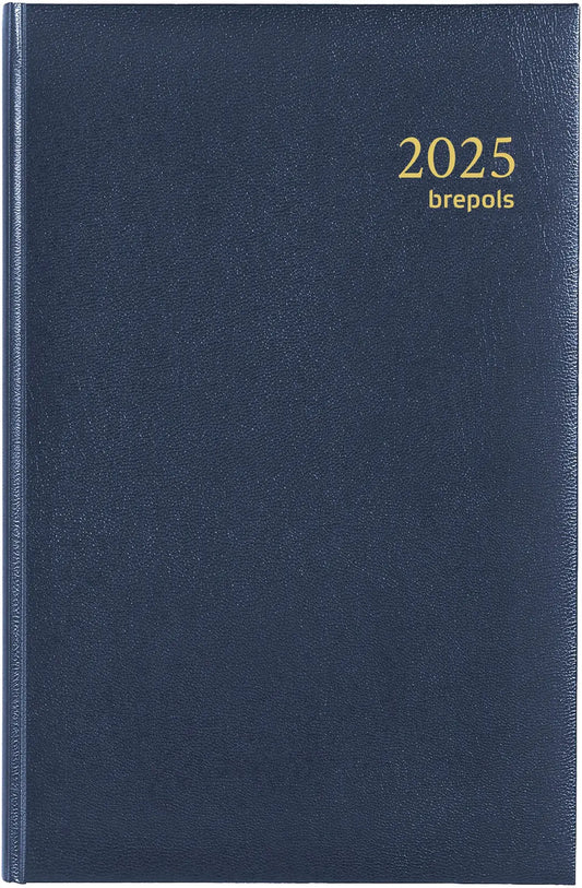 BREPOLS Agenda Saturnus Lima 2025 0.231.1255 1W/2S blau 13.3x20.8cm