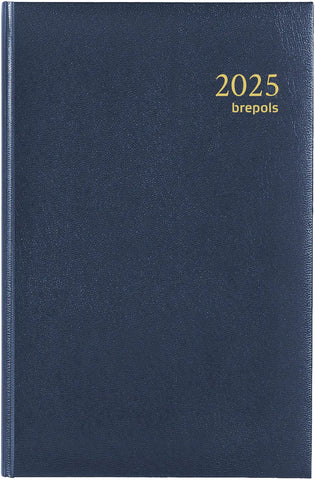 BREPOLS Agenda Saturnus Lima 2025 0.231.1255 1W/2S blau 13.3x20.8cm