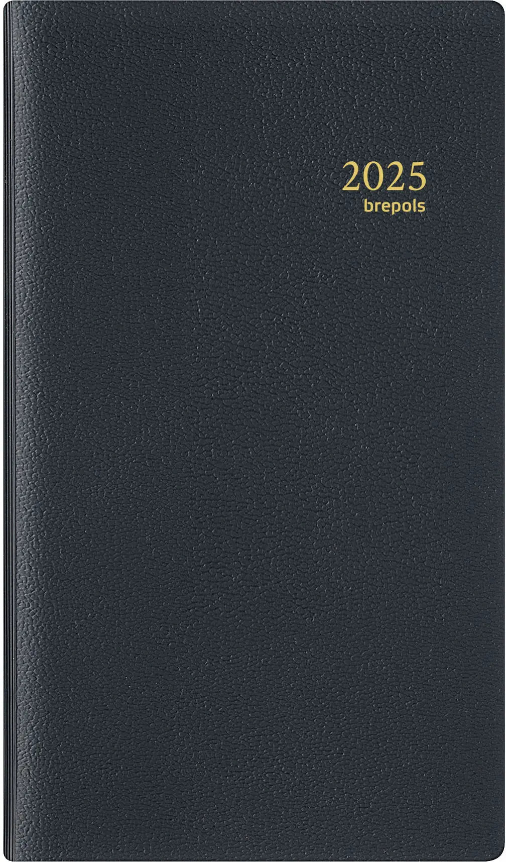 BREPOLS Agenda Notaplan Genova 2025 0.716.2051 1W/2S schwarz 9x16cm