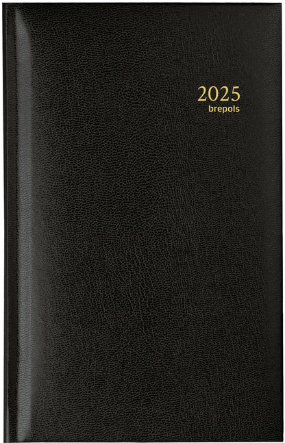 BREPOLS Agenda Interplan Lima Ku. 2025 0.736.1255 1W/2S schwarz 9x16cm