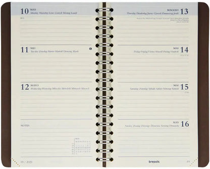 BREPOLS Agenda Interplan Calvi 2025 0.736.6870 1W/2S orange 9x16cm