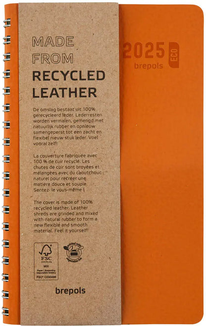 BREPOLS Agenda Interplan Calvi 2025 0.736.6870 1W/2S orange 9x16cm