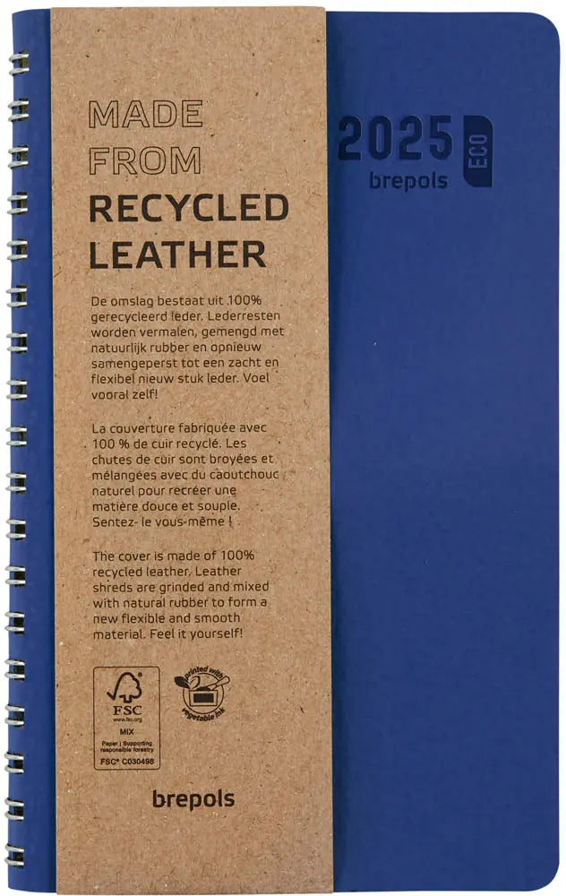 BREPOLS Agenda Interplan Calvi 2025 0.736.6870 1W/2S blau 9x16cm