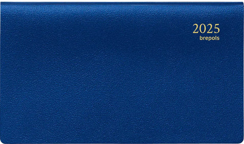 BREPOLS Agenda Omniplan Genova 2025 0.738.2051 1W/2S blau 9x16cm