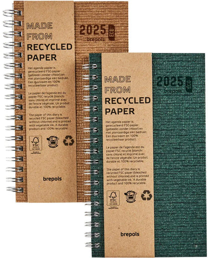 BREPOLS Agenda Ecorama 780 Kazar 2025 0.780.0685 1W/2S ass. 9x16cm