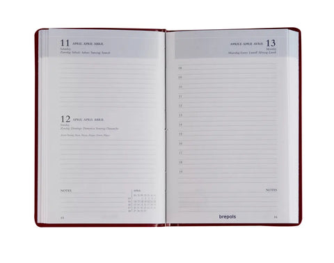 BREPOLS Agenda Trade Seta 2025 0.814.2120 1T/1S ass. 8.5x12.5cm