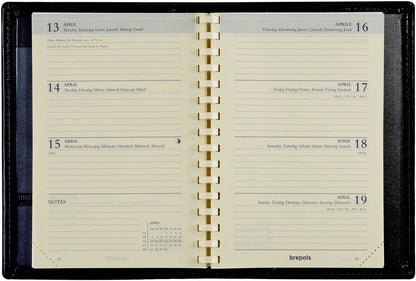 BREPOLS Agenda Delta Genova 2025 0.834.2051 1W/2S blau 8.1x12cm