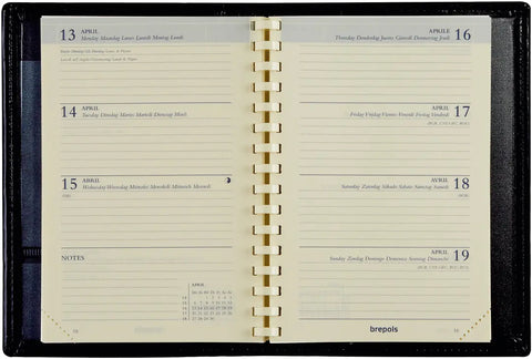 BREPOLS Agenda Delta Genova 2025 0.834.2051 1W/2S blau 8.1x12cm