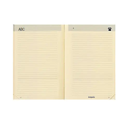 BREPOLS Adressregister chamois 0.835.9900 8.5x12cm