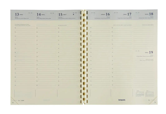 BREPOLS Agenda Timing 136 Ferrara 2025 26.3.0060 1W/2S ass. ML 17.1x22cm