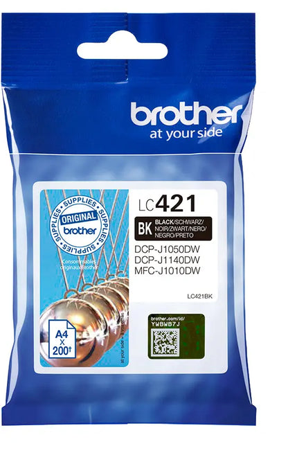 BROTHER Tintenpatrone schwarz LC-421BK DCP-J1050 200 Seiten