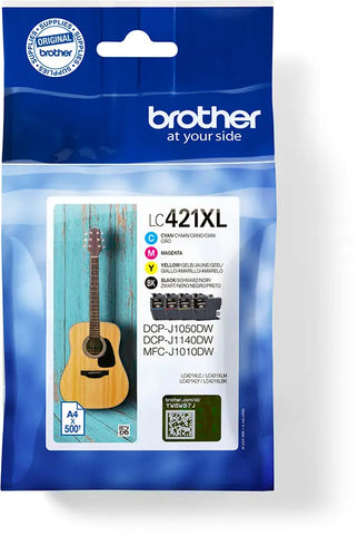 BROTHER Valuepack Tinte CMYBK LC-421XLVAL DCP-J1050 500 Seiten