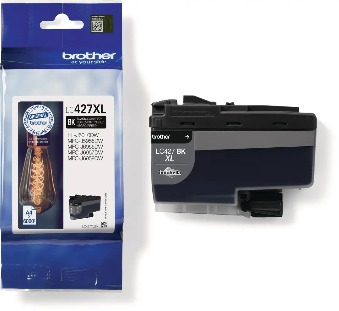 BROTHER Tintenpatrone HY schwarz LC-427XLBK MFC-J5955 6000 Seiten