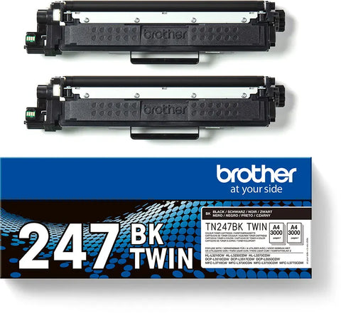 BROTHER Toner HY Twin Pack schwarz TN-247BKTWIN HL-L3210CW 2x3000 Seiten