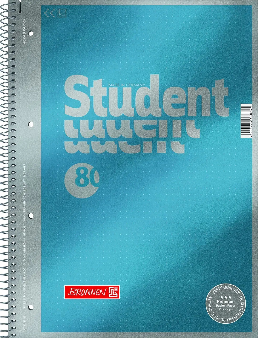 BRUNNEN Brunnen Collegeblock Premium 1067147 A4 Punktraster 80 Blatt