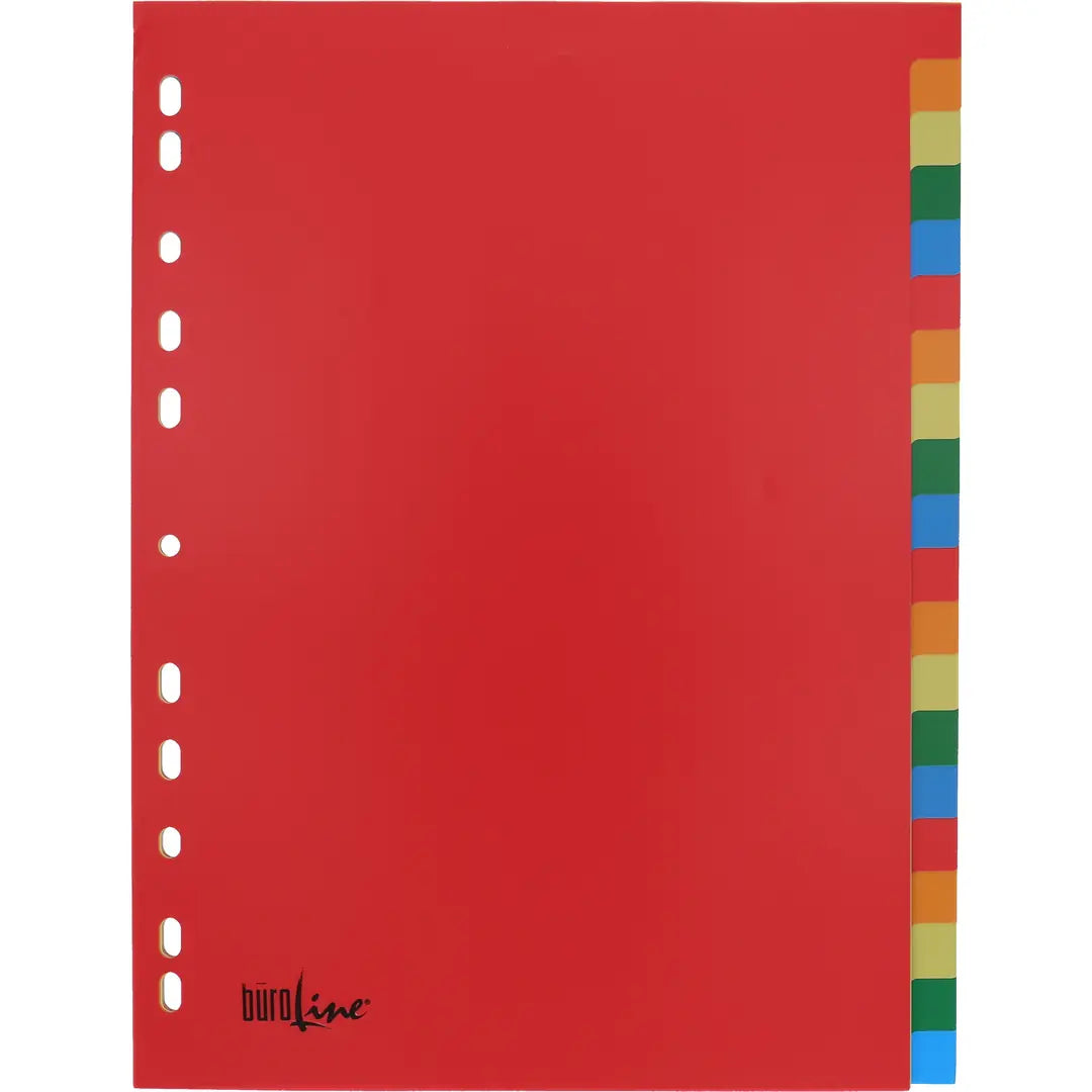 BÜROLINE Register PP bunt A4 40985 bunt 20-teilig