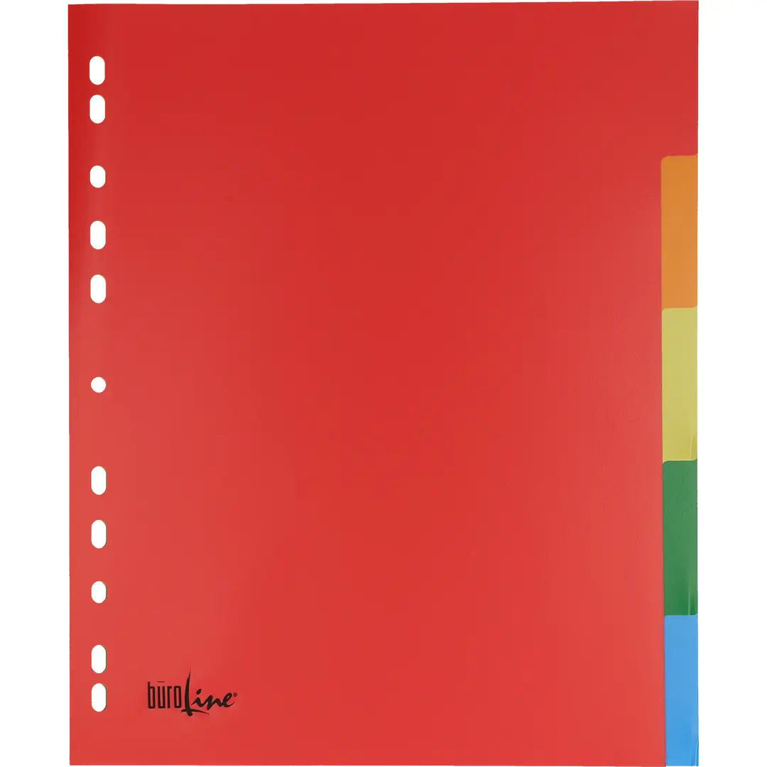 BÜROLINE Register PP A4+ 40988 bunt 5-teilig