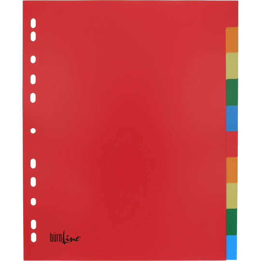 BÜROLINE Register PP A4+ 40990 bunt 10-teilig