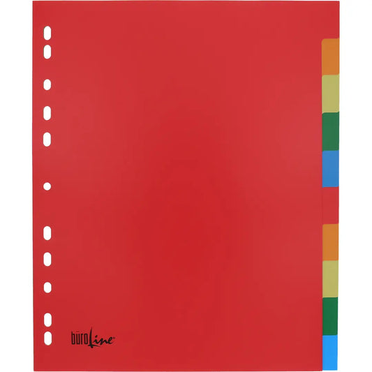 BÜROLINE Register PP A4+ 40990 bunt 10-teilig