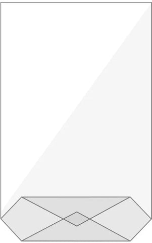 BÜROLINE Kreuzboden Beutel 145×235mm 423004 transparent 10 Stück