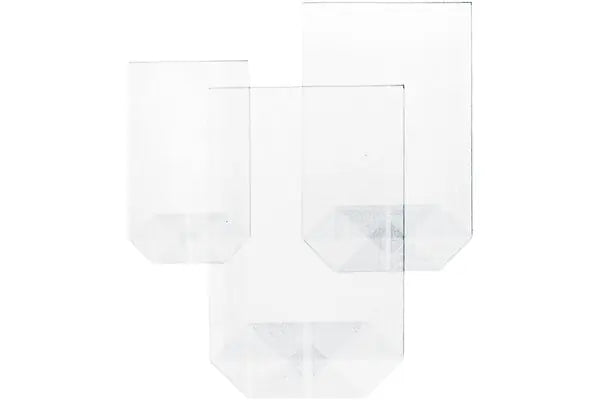 BÜROLINE Kreuzboden-Beutel 120x225mm 423052 transparent 100 Stück