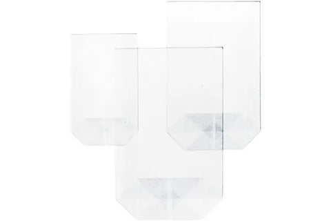 BÜROLINE Kreuzboden-Beutel 120x225mm 423052 transparent 100 Stück