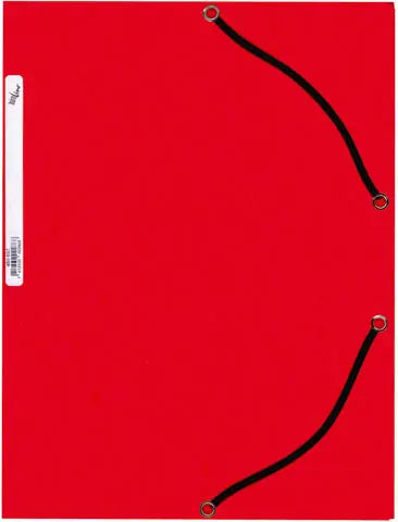 BÜROLINE Gummibandmappe A4 460697 rot, Karton