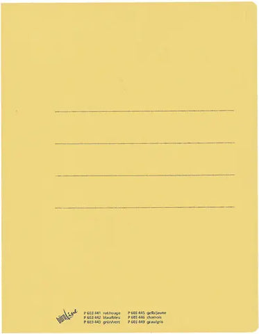 BÜROLINE Einlagemappe Recycling A4 603445 gelb 240g/m2 100 Stück
