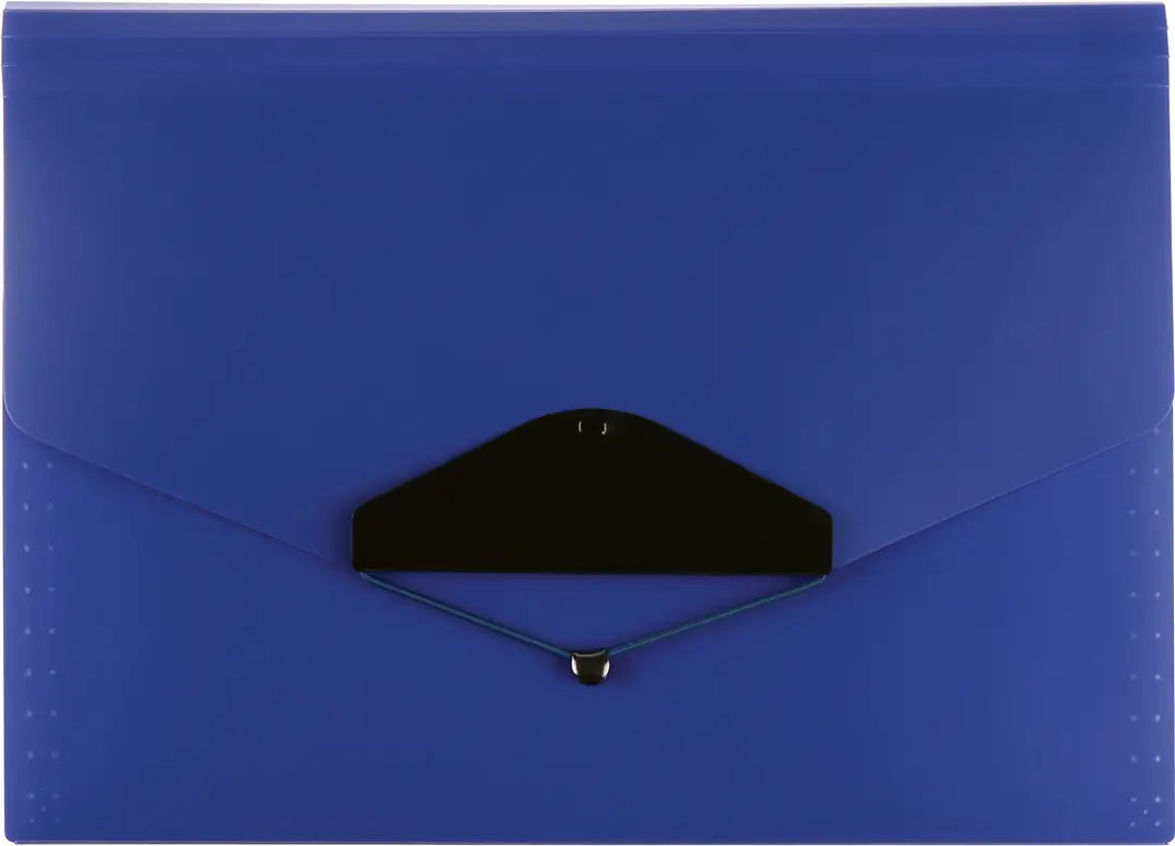 BÜROLINE Fächermappe A4 663291 blau 12-teilig