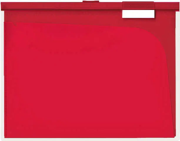 BÜROLINE Hängemappe A4 664054 rot, 6 Fächer 3 Stk.