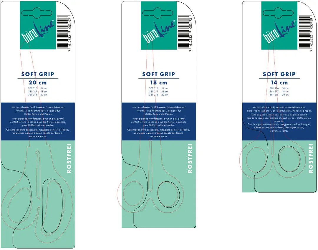 BÜROLINE Schere SoftGrip 14cm E-30250 ECO rostfrei