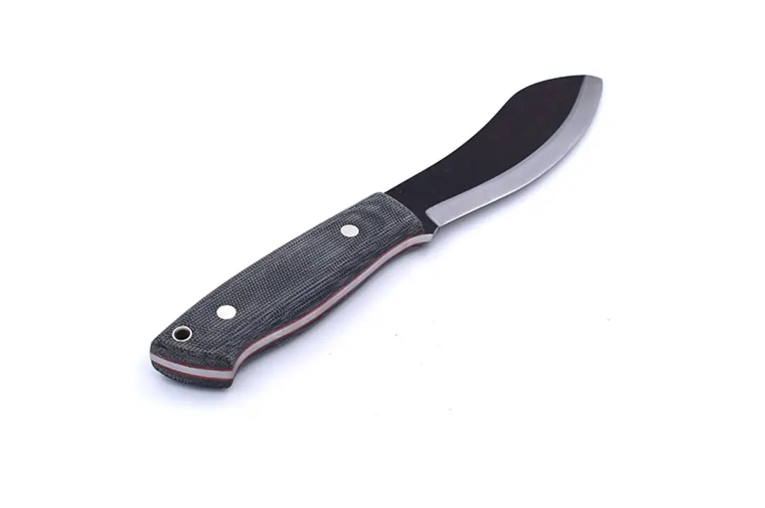 Nessmuk 125 - BlackMicarta - Scandi - Leather