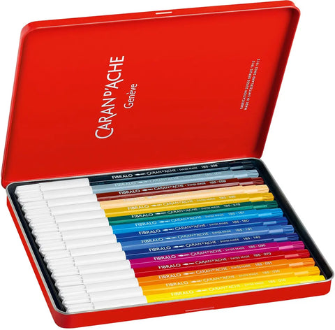CARAN D'ACHE Filzstift Fibralo M 185.315 15-farbig assortiert