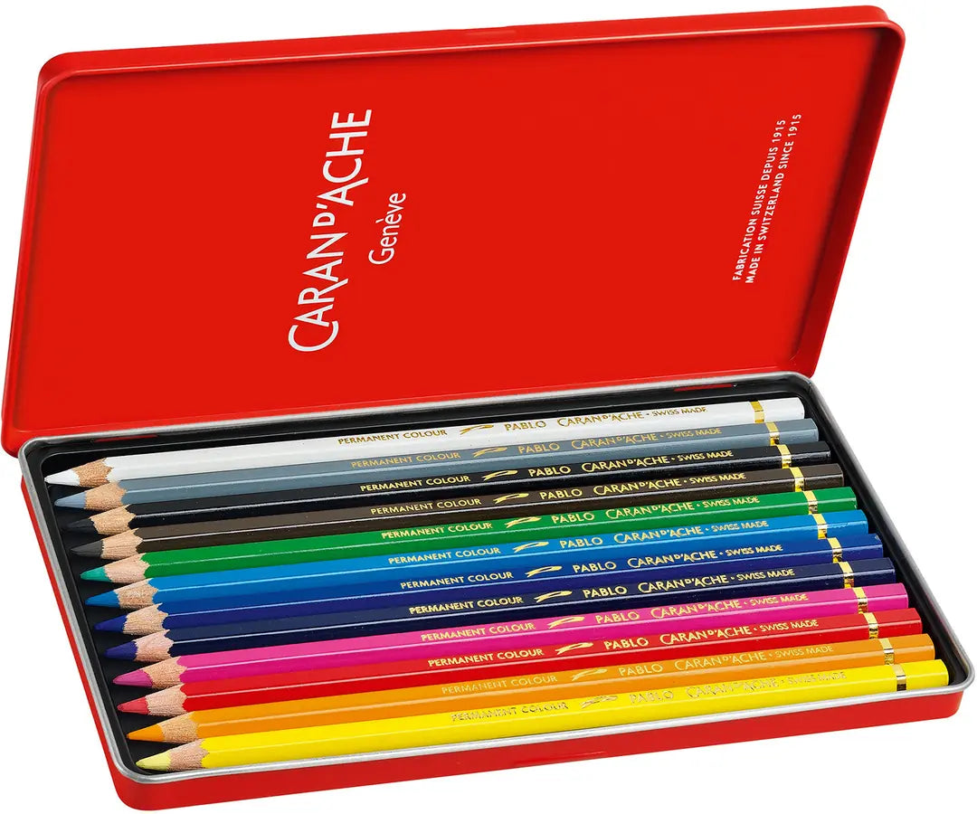 CARAN D'ACHE Farbstifte Pablo 666.312 12 Farben