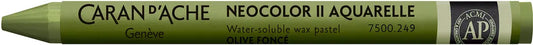CARAN D'ACHE Wachsmalkreide Neocolor II 7500.249 dunkeloliv