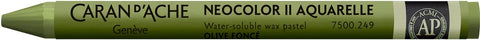 CARAN D'ACHE Wachsmalkreide Neocolor II 7500.249 dunkeloliv