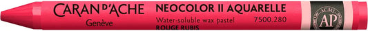 CARAN D'ACHE Wachsmalkreide Neocolor II 7500.280 rubinrot