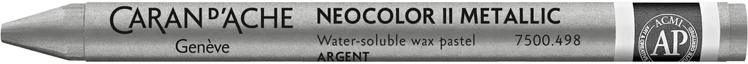 CARAN D'ACHE Wachsmalkreide Neocolor II 7500.498 silber