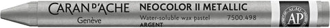 CARAN D'ACHE Wachsmalkreide Neocolor II 7500.498 silber