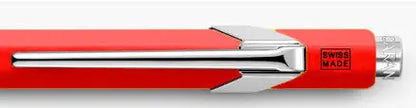 CARAN D'ACHE Kugelschreiber 849 Metall 849.070 rot, refill, Schrift blau