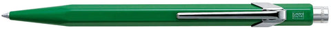 CARAN D'ACHE Kugelschreiber 849 Metall 849.210 grün, refill, Schrift blau