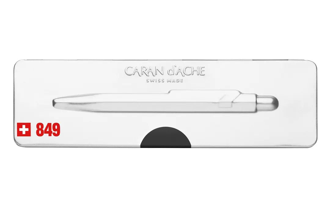 CARAN D'ACHE Kugelschreiber 849 Pop Line 849.509 schwarz matt, mit Metalletui