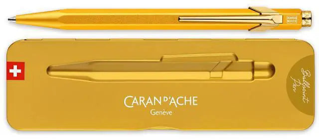 CARAN D'ACHE Kugelschreiber 849 GoldBar 849.999 gold, mit Metalletui