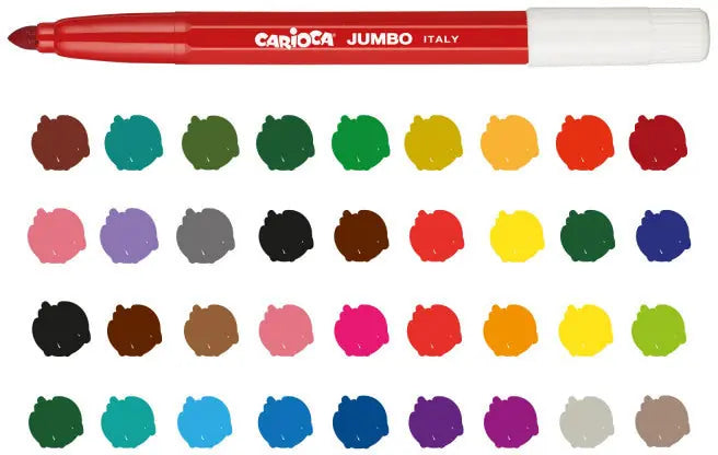 CARIOCA Fasermaler Jumbo 3613 ass. 50 Stück