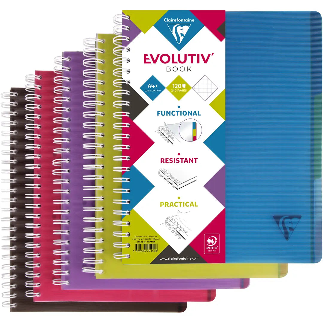 CLAIREFONTAINE LINICOLOR Heft A4+ 329155 5mm 120 Blatt