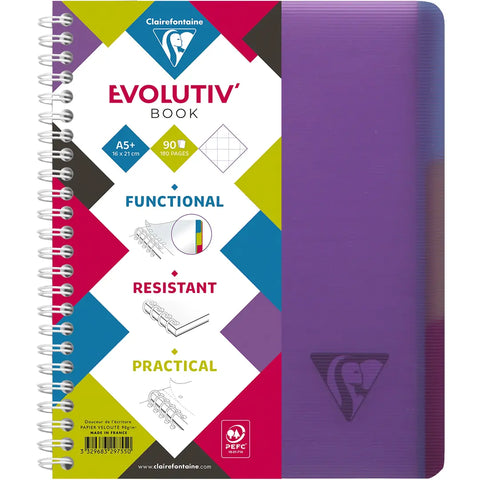 CLAIREFONTAINE LINICOLOR Heft A5+ 329755 5mm 90 Blatt