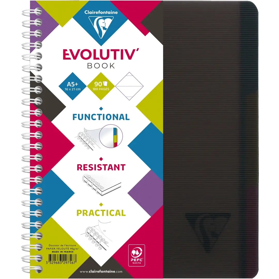 CLAIREFONTAINE LINICOLOR Heft A5+ 329756 L8+MC 90 Blatt