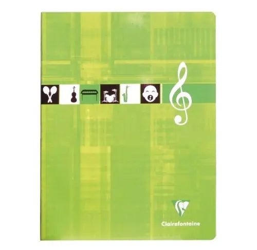 CLAIREFONTAINE Musikheft 17x22cm 3798 5mm, kariert 28 Blatt