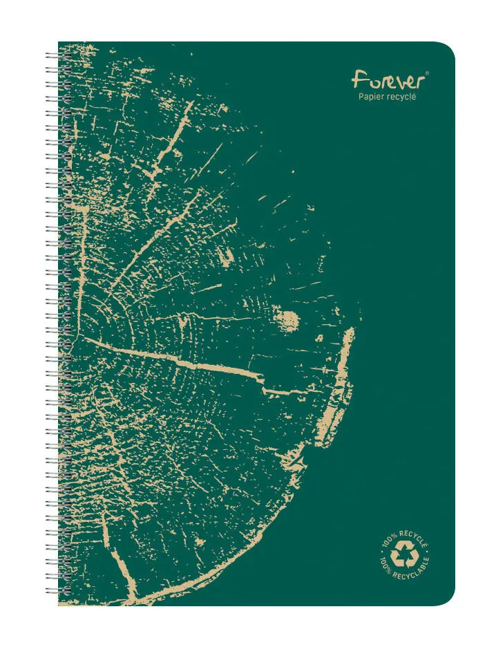 CLAIREFONTAINE Spiralheft FOREVER A4 68406C liniert, assortiert 60 Blatt