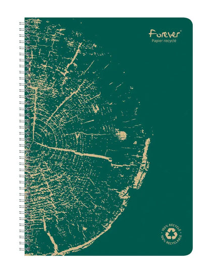 CLAIREFONTAINE Spiralheft FOREVER A4 68406C liniert, assortiert 60 Blatt